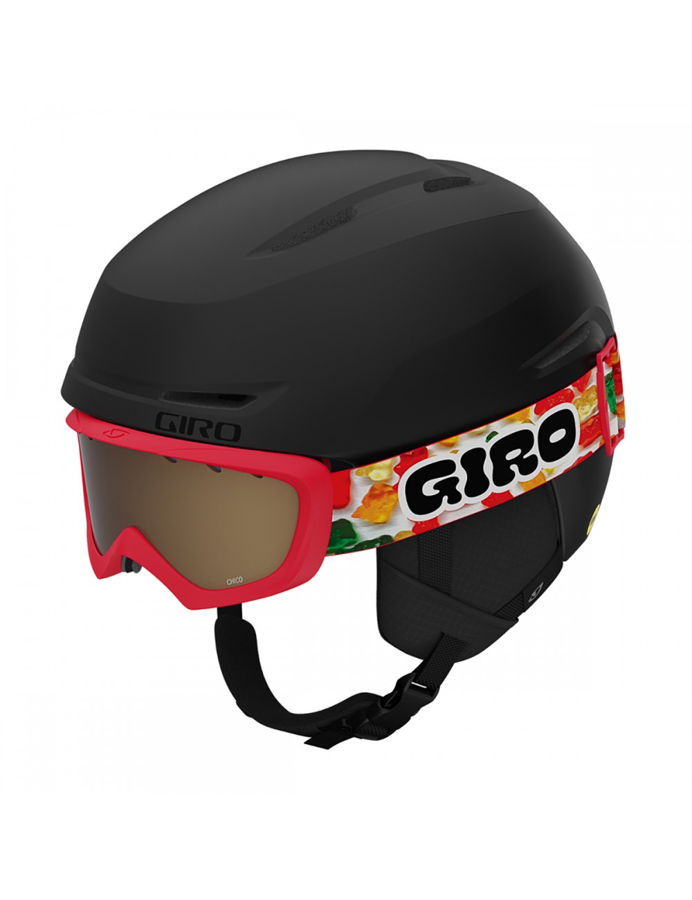 Giro Jr Spur Combo - Matte Black/Gummy Bear 21