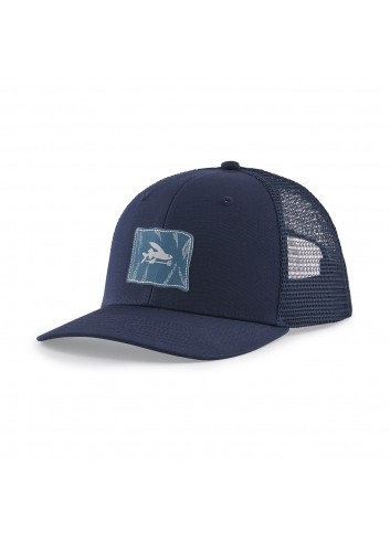 Patagonia Fly the Flag Label Trucker Hat - Navy_14069