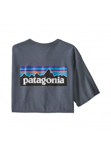 Patagonia P-6 Logo Responsibili Tee - Plume Grey_14076