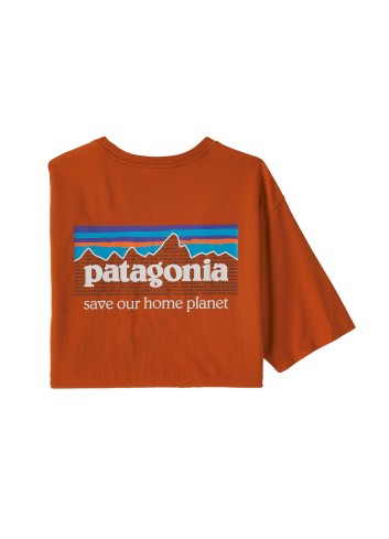 Patagonia P-6 Mission Organic T-Shirt - Rust_14543