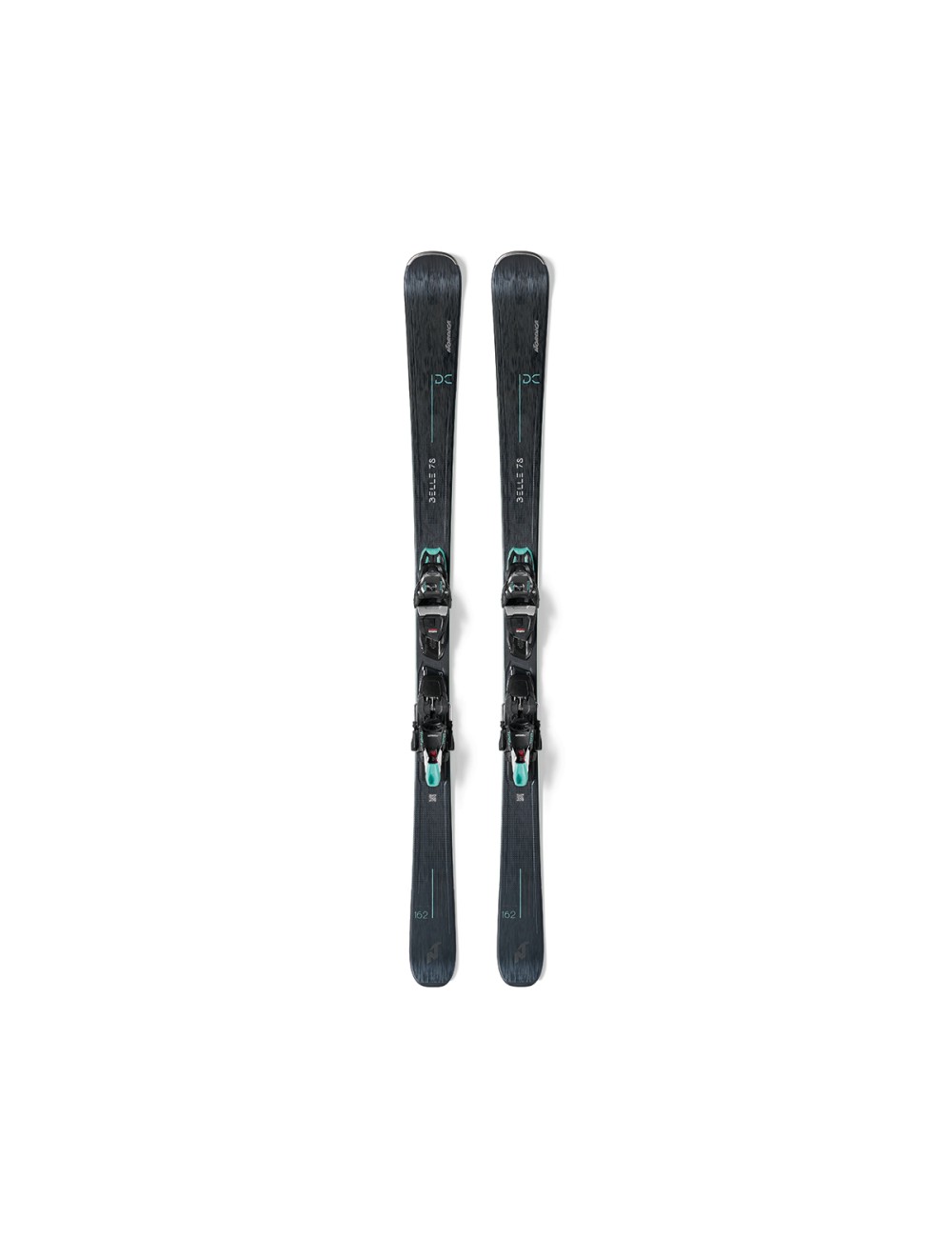 Nordica Wms Belle 78 Ski - Black/Teal