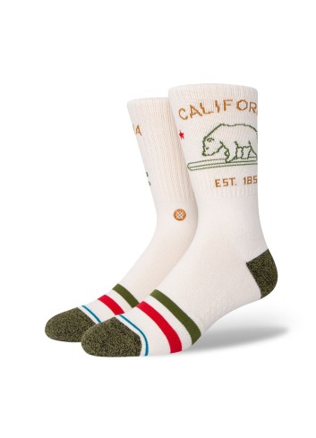 Stance California Republic Socks - Off White_14828