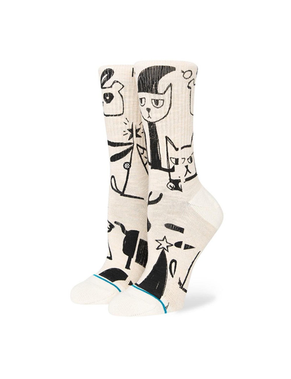 Stance Christmas Bazaar Socks - Off White
