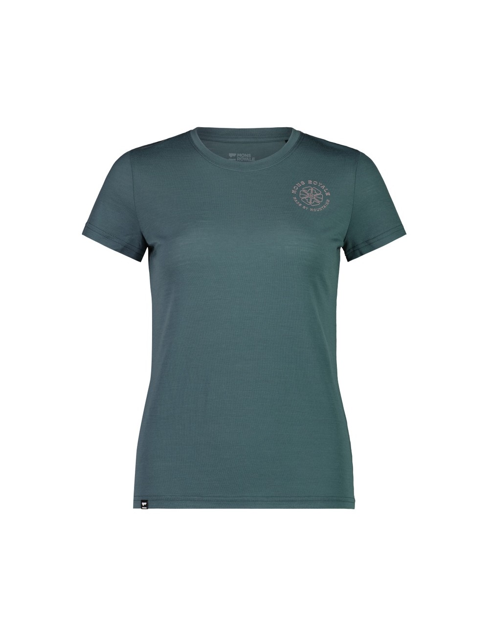 Mons Royale Wms Icon Tee - Rose Burnt Sage