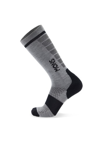 Mons Royale Pro Lite Snow Socks - Grey Marl