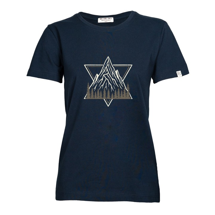 ZRCL Wms T-Shirt Alpine Peaks Luisa - Blue M