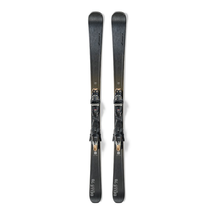Nordica Wms Belle 78 Ski - Black/Gold 150