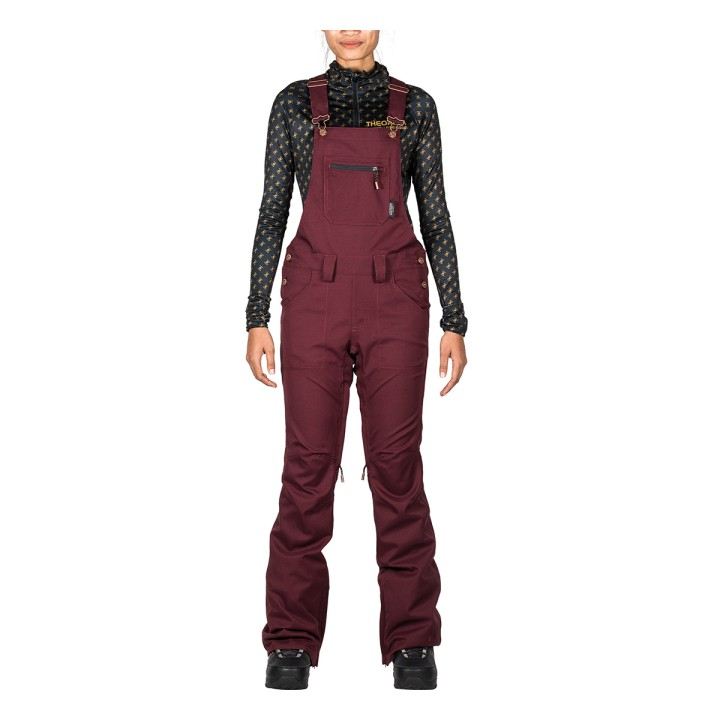 L1 Wms Loretta Overall Pant - Wine S
