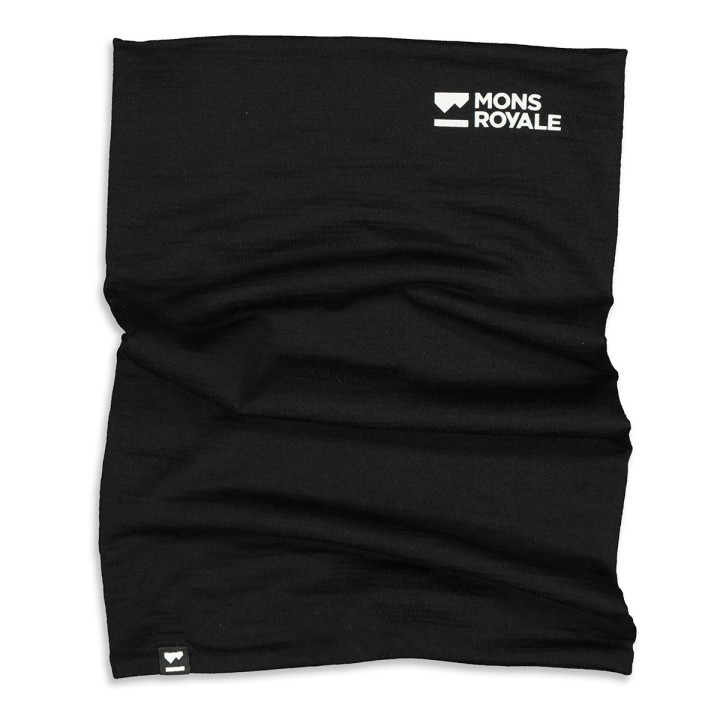 Mons Royale Double Up Neckwarmer - Black
