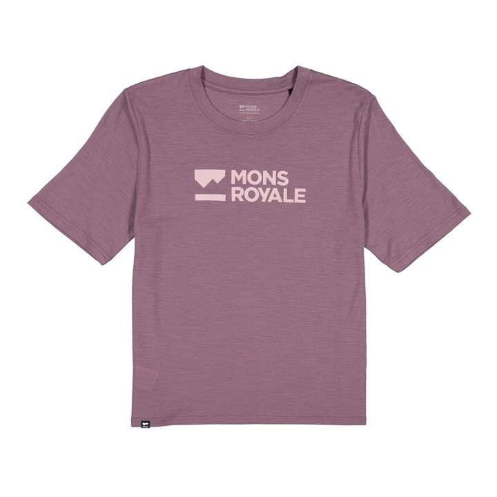 Mons Royale Wms Icon T-Shirt - Mauve M