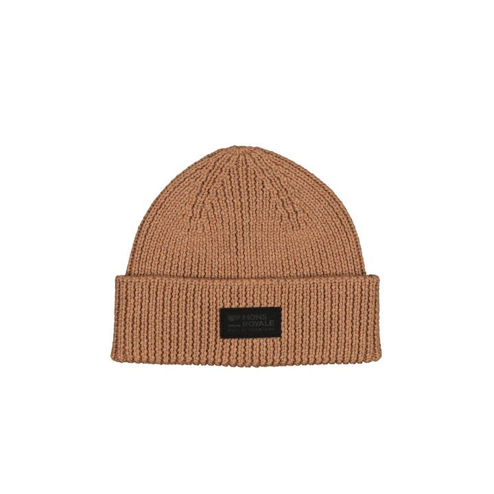 Mons Royale Fisherman's 2.0 Beanie - Toffee