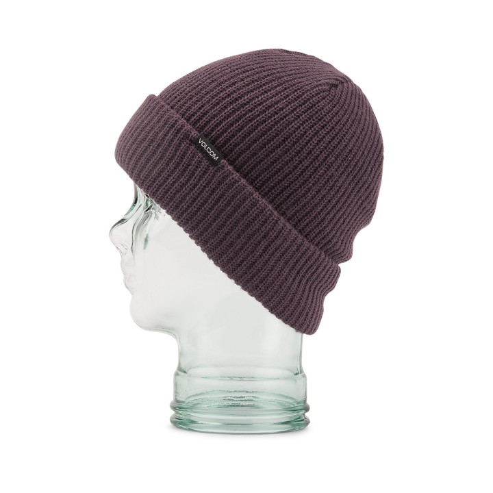 Volcom Polar Lined Beanie - Black Plum