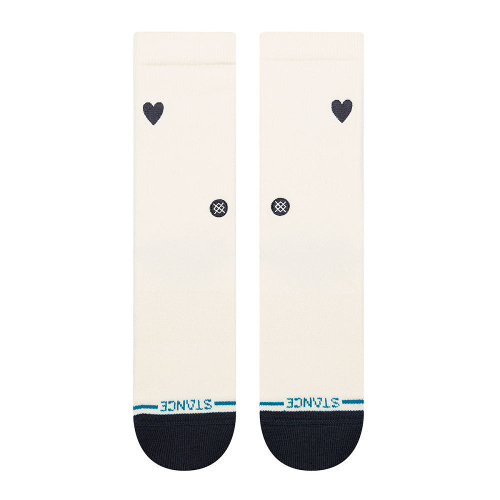 Stance Heart Crew Socks - Canvas M