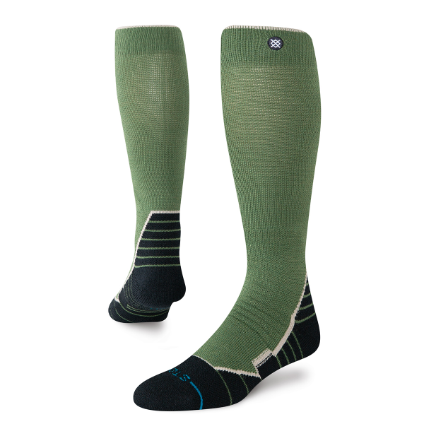 Stance Contrast MID Wool Snow Socks - Green
